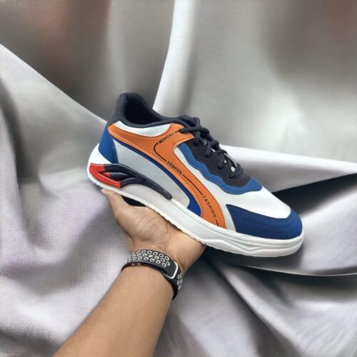 New Arrival Orrenge And White Sneakers For Men (YS-31)