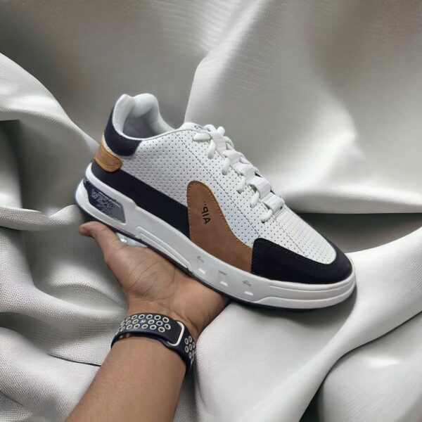 New Wer Premium Black And white Sneakers for Men (YS-14)