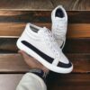 High Neck Best Quality Stylish Black and White Fashionable Sneakers For Men (YS-23)