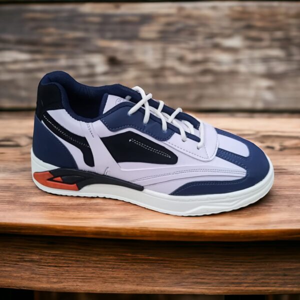 Comfortable Trendy nevy blue and white Sneakers for Men (YS-3)