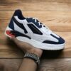 Comfortable Trendy nevy blue and white Sneakers for Men (YS-3)