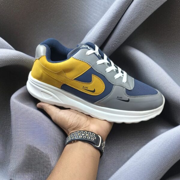 Nike Air Blue And Yellow Sneakers for Men (YS-26)