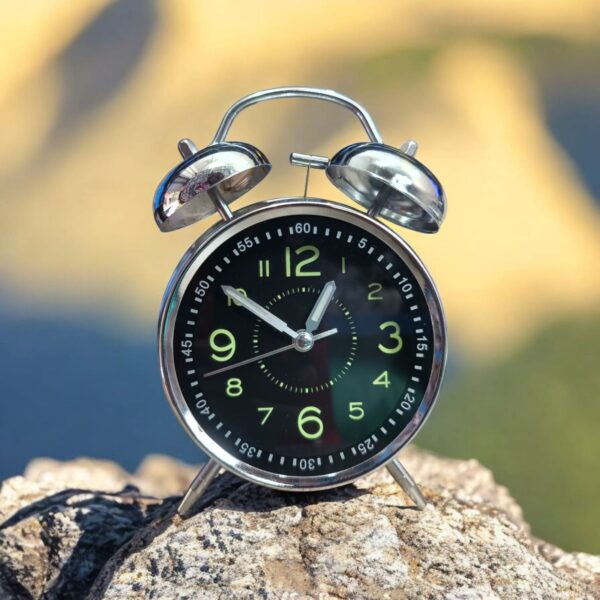 WhatsApp Image 2025-08-26 at 13.31.45_fe8e56e3 Bell Alarm SIlver and black Clock(Radium)- (TC-242)