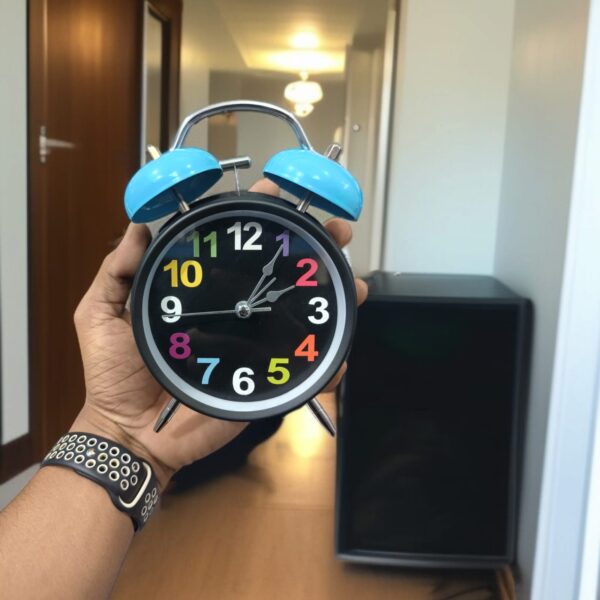 Bell Alarm Mate Black and BlueClock (TC-207)