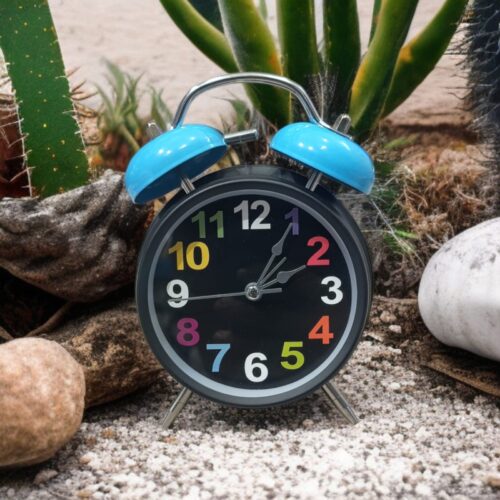 Bell Alarm Mate Black and BlueClock (TC-207)