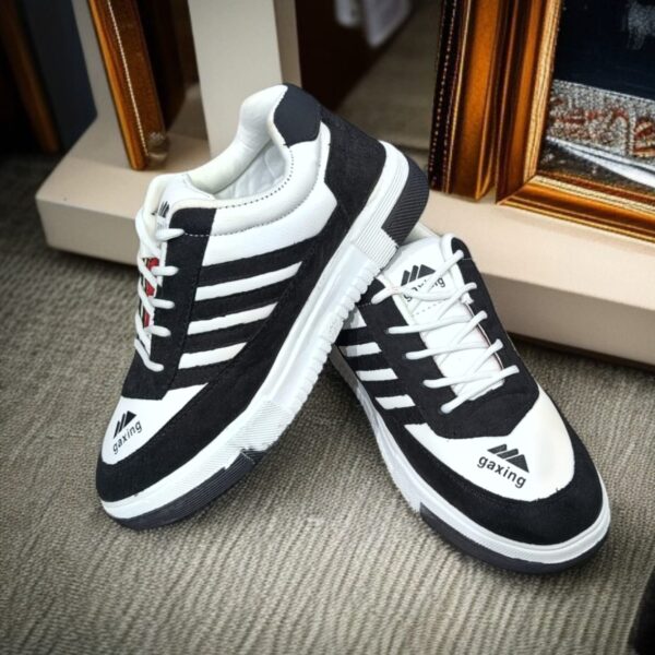 Fashionable Ash And Black Gaxing Sneakerts For men (YS-9)