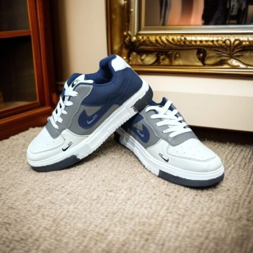 Nike Air Premium blue And White Sneakers for Men (YS-35)