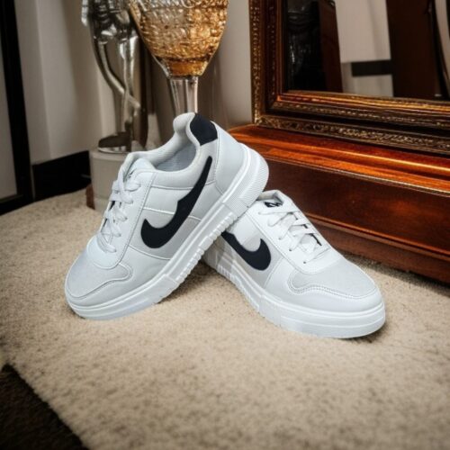 Most Trending Air Pure White and black Nike Stike Sneakers For Men (YS-13)
