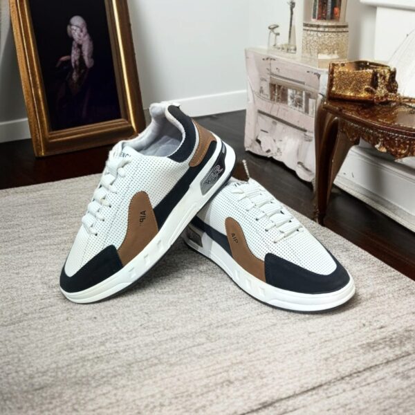 New Wer Premium Black And white Sneakers for Men (YS-14)
