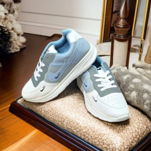 Nike Air Deep BLue and White Sneakers for Men (YS-38)