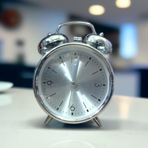 Bell Alarm Silver colour Clock (TC-210)