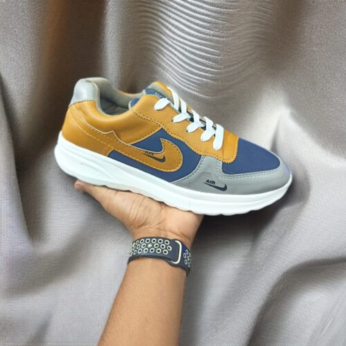 Nike Air Blue And Deep Yellow Sneakers for Men (YS-56)