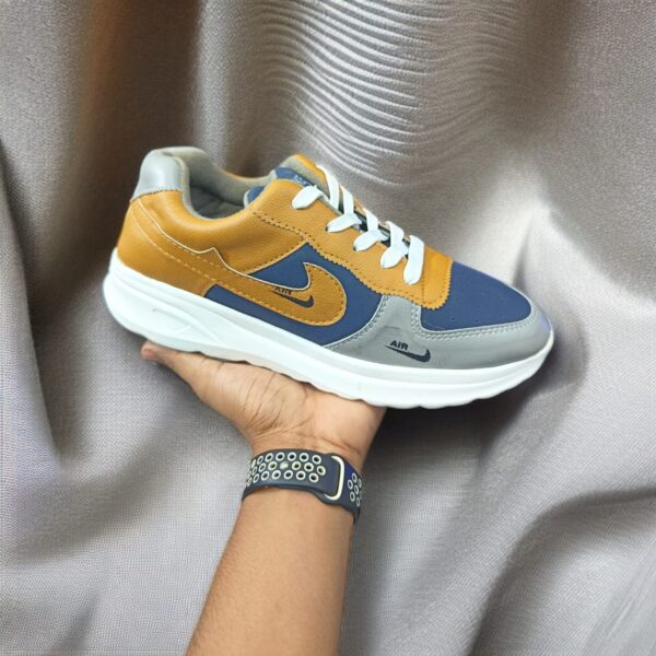 Nike Air Blue And Deep Yellow Sneakers for Men (YS-56)