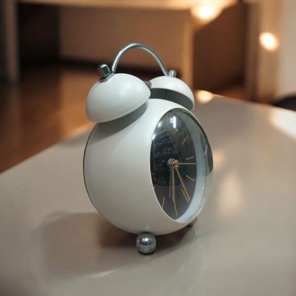 Bell Alarm Premium White and Black Clock (TC-216) - Image 2