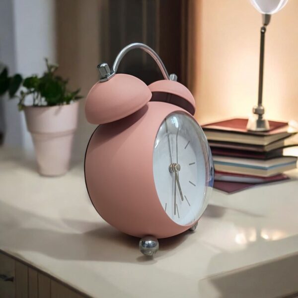 Bell Alarm Soft Pink Clock (TC-208) - Image 2