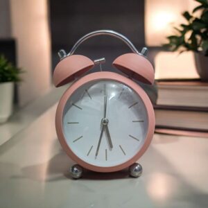 Bell Alarm Soft Pink Clock (TC-208)
