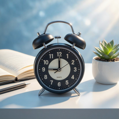 Bell Alarm Black And Yellow (RADIUM) Clock (TC-219)