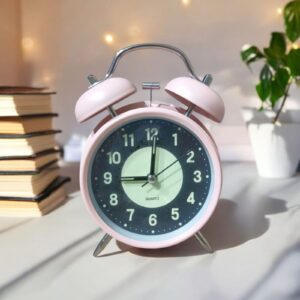 Bell Alarm Black And Pink (REDIUM) Clock (TC-207)