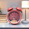 Bell Alarm Matt Red Black Clock (TC-214)
