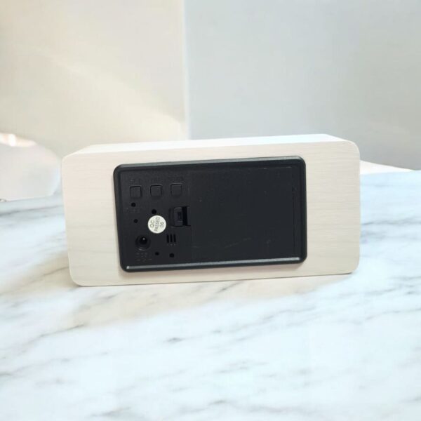 Digirtal Wooden Alarm Clock White Colour(WC-301) - Image 4