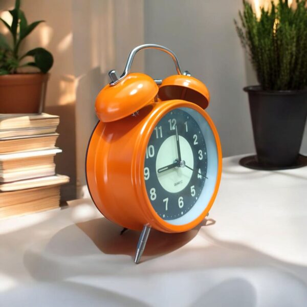 Bell Alarm Orange (REDIUM) Clock (TC-222) - Image 2