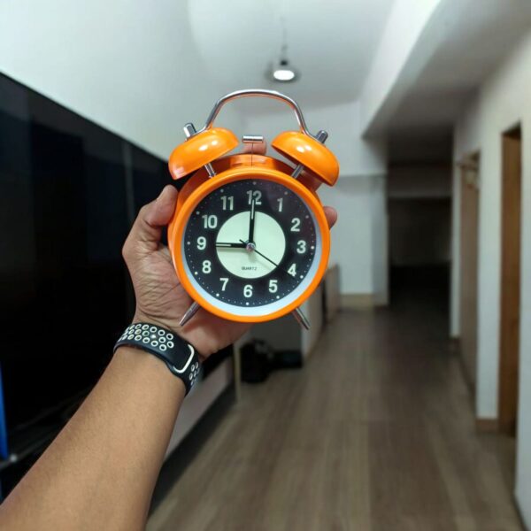 Bell Alarm Orange (REDIUM) Clock (TC-222) - Image 3