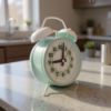 Super Premium Honey time Light Green and White Clock (TC-232)
