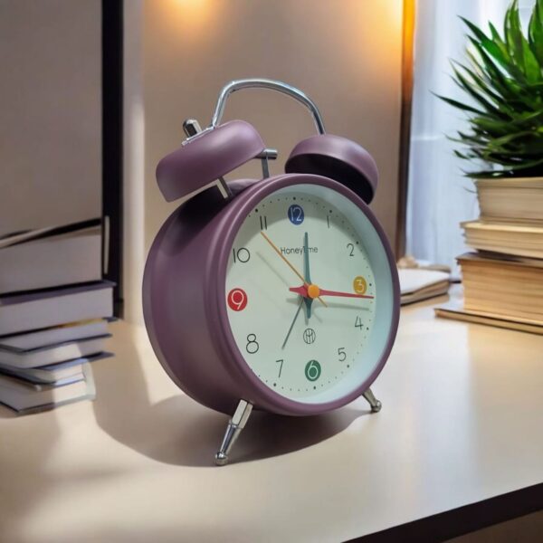 Super Premium Honey time PURPLE and White Clock (TC-233) - Image 2