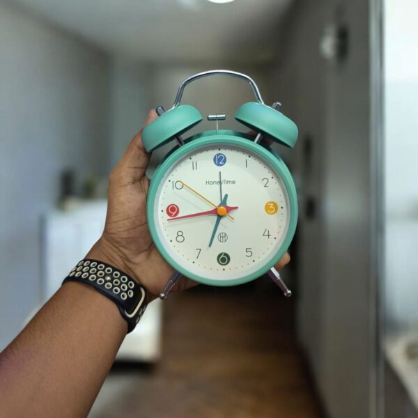 Super Premium Honey time Light Green and White Clock (TC-232) - Image 3