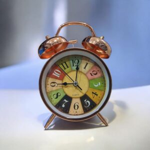 Bell Alarm Cooper Bronze and Multiple Colours Clock (TC-238)