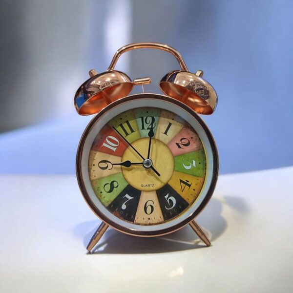 Bell Alarm Cooper Bronze and Multiple Colours Clock (TC-238)