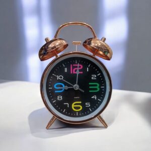Bell Alarm Cooper Bronze and Black Clock (TC-237)