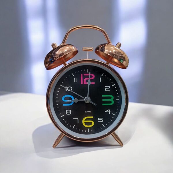 Bell Alarm Cooper Bronze and Black Clock (TC-237)