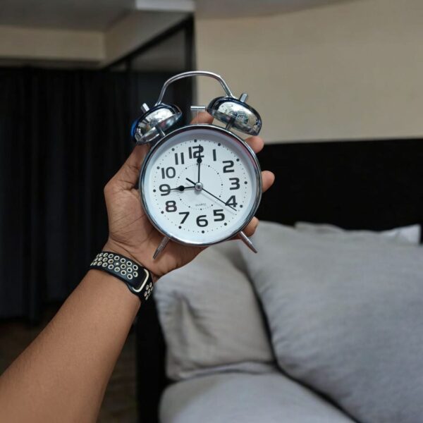 Bell Alarm Silver and White Clock (TC-240) - Image 3
