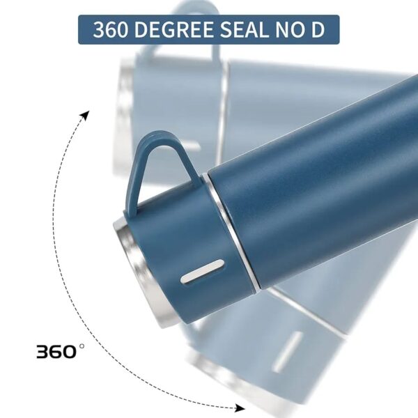 500ML Blue Premium Stainless Steel Water Flask (WF-401) - Image 5