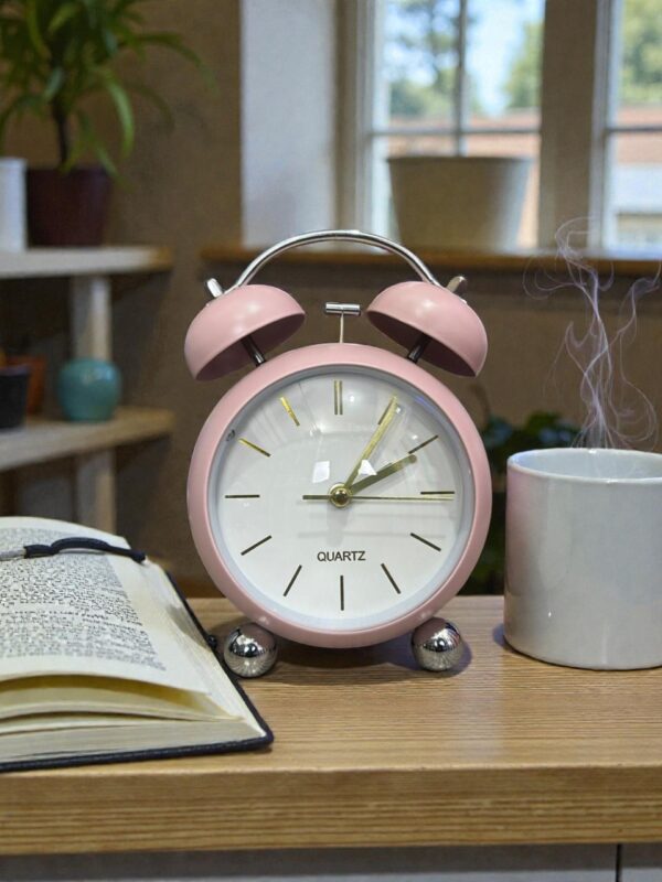 Bell Matt pink Premium Alarm Clock (TC-213)