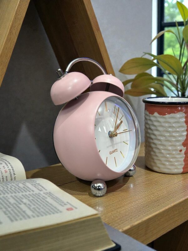 Bell Matt pink Premium Alarm Clock (TC-213)