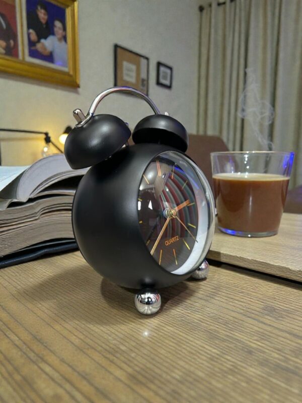 Bell Matt Black Alarm Clock (TC-203)