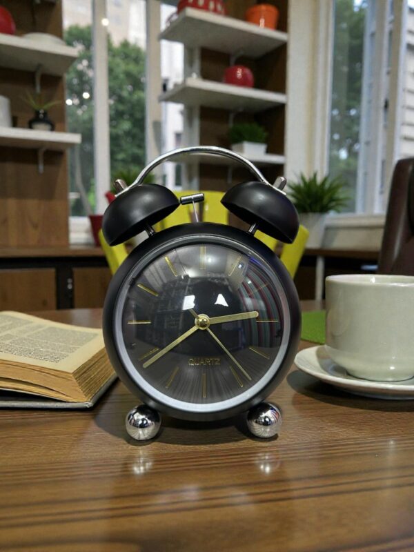 Bell Matt Black Alarm Clock (TC-203)
