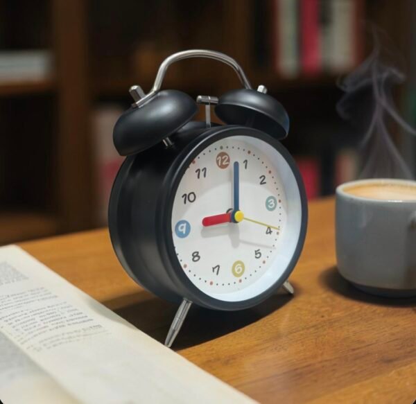 Super Premium Honey time Matt Black and White Clock (TC-231)