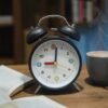 Super Premium Honey time Matt Black and White Clock (TC-231)