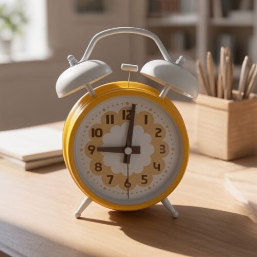 Super Premium Honey time Yellow and White Clock (TC-229)