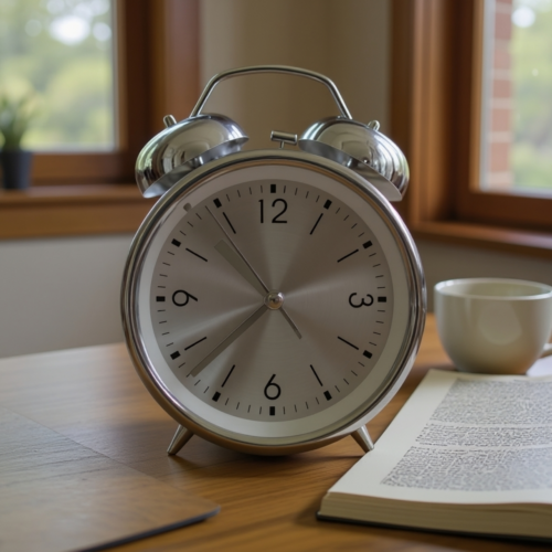 Bell Alarm Silver colour Clock (TC-211)
