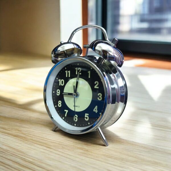 WhatsApp Image 2025-10-18 at 19.12.43_6c00ec8a Bell Alarm Silver and Black(RADIUM) Clock (TC-242)