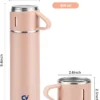 500ML PINK Premium Stainless Steel Water Flask (WF-404)