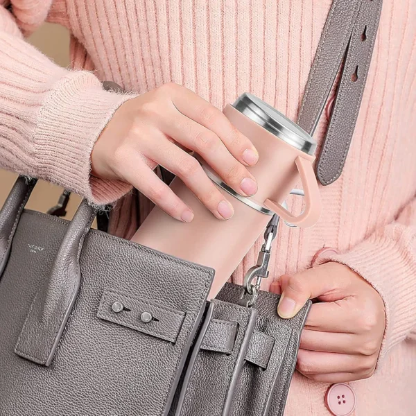 500ML PINK Premium Stainless Steel Water Flask (WF-404)