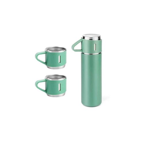 vacuum-flask-set-with-3-steel-cups-500ml-jlhwsvf-01 500ML Green Premium Stainless Steel Water Flask (WF-405)