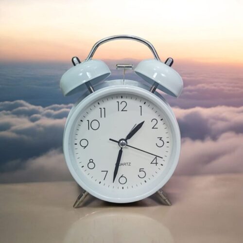 What AM Bell Alarm Matt Fully White Clock (TC-246)