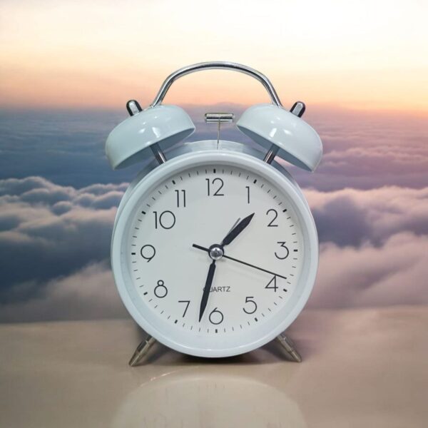 What AM Bell Alarm Matt Fully White Clock (TC-246)