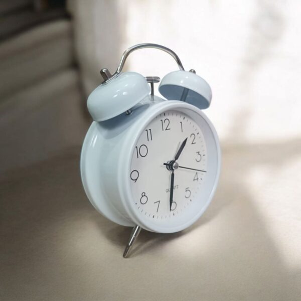 WhatsAp1-14 at 1.09.01 AM Bell Alarm Matt Fully White Clock (TC-246)